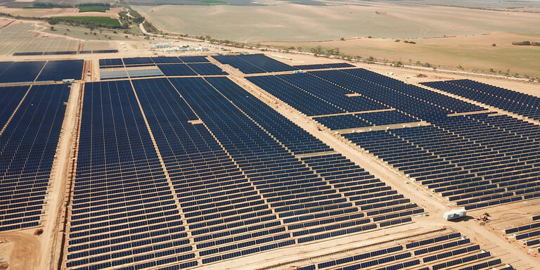 Solar farm Karadoc in Australia