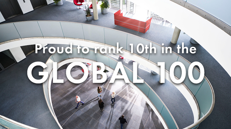 SMA ranks 10th in the Global 100 Index of the world’s most sustainable companies