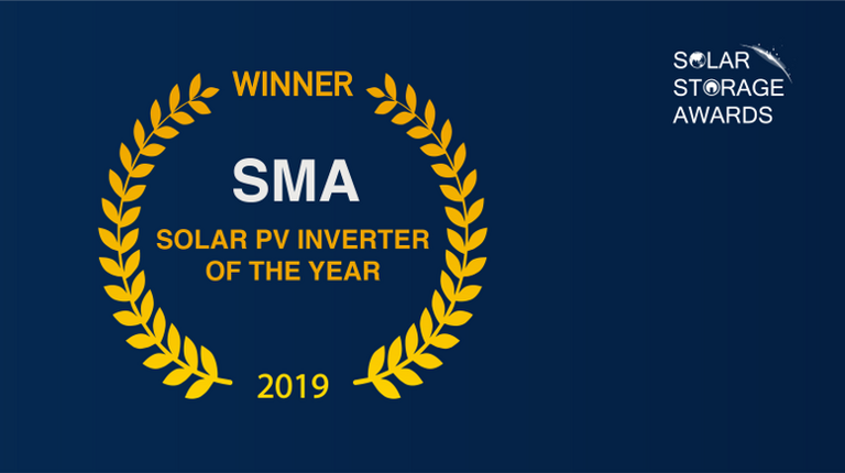 Global Solar + Energy Storage 2019 Presents SMA With Solar PV Inverter of the Year Award